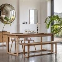 Gallery Direct Craft Natural Oak Extending Dining Table 200-250cm