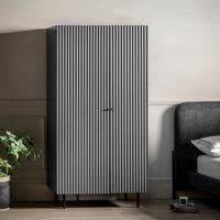 Gallery Chico 2 Door Wardrobe Grey 520X850X1780Mm, Grey