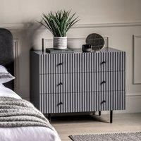 Gallery Chico 3 Drawer Chest Grey 400X900X750Mm, Grey