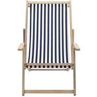 Crossland Grove Riviera Red Stripe Deck Chair