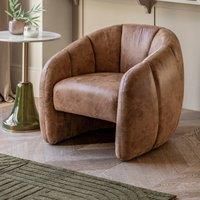 Brea Leather Tub Chair