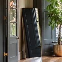 Gallery Direct Heyfield Leaner Mirror Gold 700X35X1700