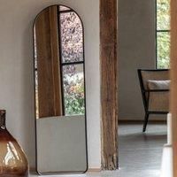 Gallery Direct Heyfield Arch Mirror Black 450X35X1500Mm
