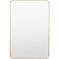 Gallery Direct Heyfield Rectangle Mirror Gold 600X35X900Mm