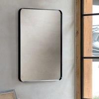 Gallery Direct Heyfield Rectangle Mirror Black 600X35X900Mm