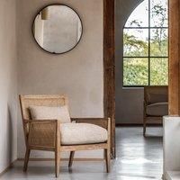 Gallery Direct Heyfield Round Mirror Black 600X35X600Mm