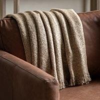 Crossland Grove Melange Acrylic Throw Natural 1300X1500Mm