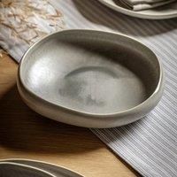 Cedar and Sage Pack of 4 Pebble Glaze Dove Grey Pasta Bowls