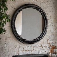 Gallery Pimlico Round Mirror Black 900Mm