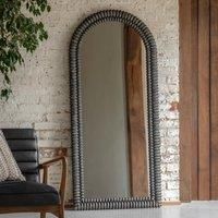 Gallery Pimlico Arch Leaner Mirror Black 770X1700Mm