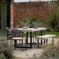 Crossland Grove Orsett Dining Table 6 Seater 1800x900x750mm, Grey