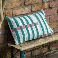 Maia Stripe Woven 30cm x 50cm Outdoor Filled Boudoir Sage