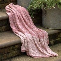 Gallery Nalu Knitted Herringbone Throw - Apricot