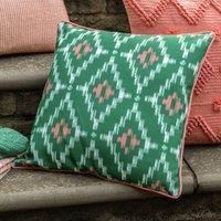 Gallery Aroha Geo Printed Cushion In Green