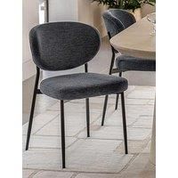 Gallery Kara 2 Pack Dining Chairs - Charcoal