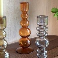 Villena Glass Taper Candlestick Holder