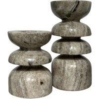 Azuaga Marble Tealight Candlestick Holder