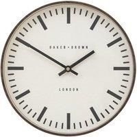 Crossland Grove Westcott Clock Walnut 30Cm, Brown