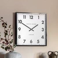 Crossland Grove Halstow Wall Clock Black 50Cm, Black