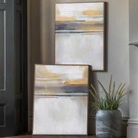 Cedar & Sage Set of 2 Modern Sunset Framed Canvases