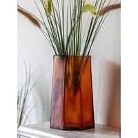 Gallery Faceted Tall Hurricane Amber