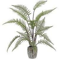 Gallery Tall Fern In Textured Grey Ceramic Pot