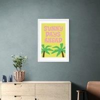 East End Prints Sunny Days Ahead Framed Print