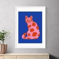 East End Prints Groovy Cat Print by Tartagain