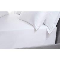 Five Star Hotel Concept Percale Fitted Sheet, Single, Latte