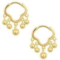 The Love Collection Gold Plated Sterling Silver Chandelier Earrings
