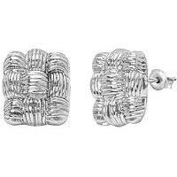 The Love Collection Stud Lattice Stud Earrings