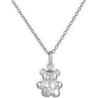 Seol + Gold Sterling Silver Teddy Charm Necklace