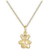 Seol + Gold 18Ct Gold Vermeil Teddy Charm Necklace