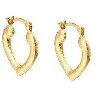 Seol + Gold 18Ct Gold Vermeil Heart Shaped Hoops