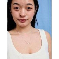 V By Very Sterling Silver Sideways Anchor Necklace
