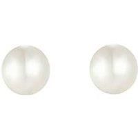 The Love Silver Collection 5Mm Pearl Stud Earrings