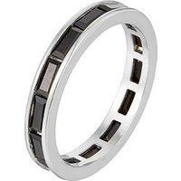 Seol + Gold Black Cz Eternity Ring