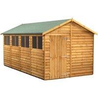 Power Overlap Apex Shed 16' x 8'