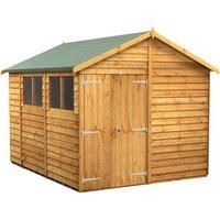 Power Overlap Apex Shed 10' x 8' Double Doors