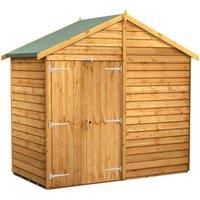 Power Overlap Apex Shed 4' x 8' No Windows