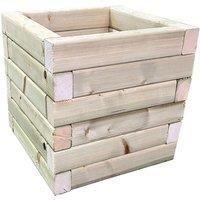 Power 3 x Square Pressure Treated Square Planters
