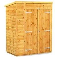 Power 5x3 Tool Shed Double Door