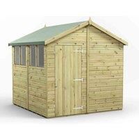 8x8 Power Premium Apex Garden Shed
