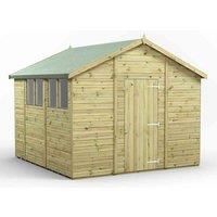 10x10 Power Premium Apex Garden Shed
