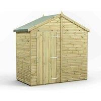 4x8 Power Premium Apex Windowless Garden Shed