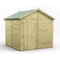 8x8 Power Premium Apex Windowless Garden Shed