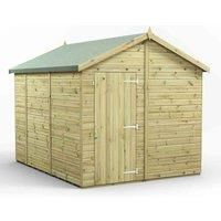 10x8 Power Premium Apex Windowless Garden Shed