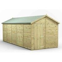 20x8 Power Premium Apex Windowless Garden Shed