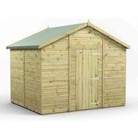 8x10 Power Premium Apex Windowless Garden Shed