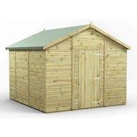10x10 Power Premium Apex Windowless Garden Shed